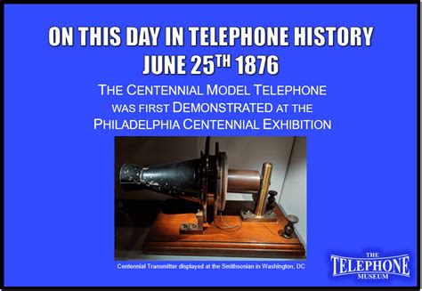 On This Day in Telephone History June 25TH 1876 - The Telephone Museum, Inc.