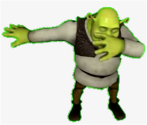 Shrek Dabbing Dab Dabb Memezasf - Shrek Dabbing Transparent PNG - 828x664 - Free Download on NicePNG