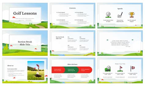 Golf Lessons Free Google Slides Theme and PowerPoint Template