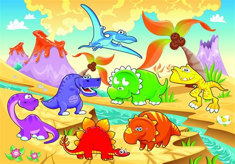 Cartoon Dinosaurs Wallpaper