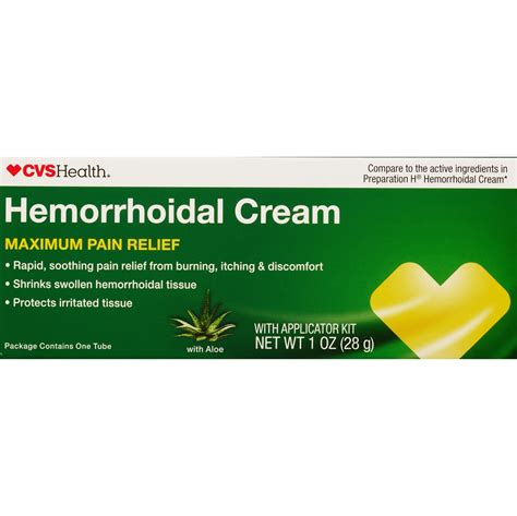 CVS Health Hemorrhoidal Cream, 1 OZ | Pick Up In Store TODAY at CVS