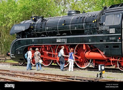 Steam locomotives at "German Steam Locomotive Museum", Neuenmarkt, Bavaria, Germany Stock Photo ...