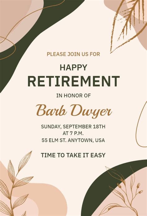 Retirement Party Invitation Ideas