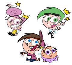 Image - 239px-Timmy, Cosmo, Wanda & Poof.png | Video Game Fanon Wiki ...