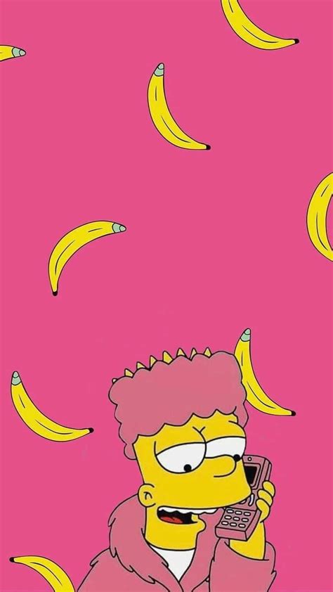 Download Enjoying the Bart Simpson Aesthetic Wallpaper | Wallpapers.com