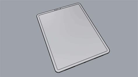 iPad Pro 12 9-inch Silver 3D Model by rzo