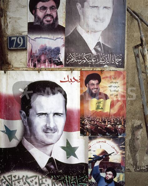 "Political posters of President Bashar al-Assad, Syria" Art Print by Panoramic Images ...