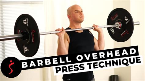 Barbell Overhead Press Technique - YouTube