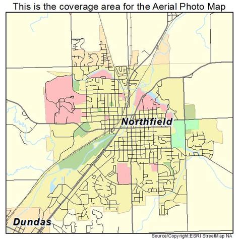 Aerial Photography Map of Northfield, MN Minnesota