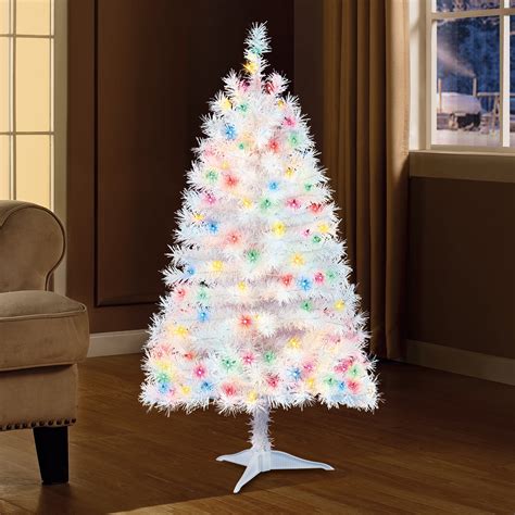 Holiday Time Prelit Spruce Christmas Tree 4 ft, White - Walmart.com ...