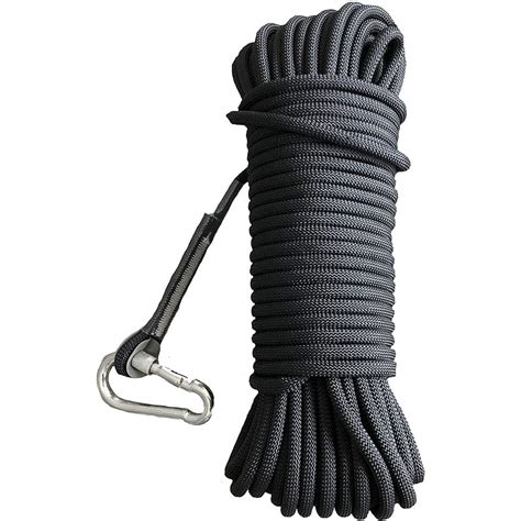 Static Outdoor Rock Climbing Rope, Tree Climbing Gear for Outdoor Activities, 8mm Heavy Duty ...