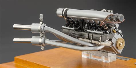 CMC Mercedes-Benz 300 SLR 1955, Engine with Showcase - CMC Modelcars