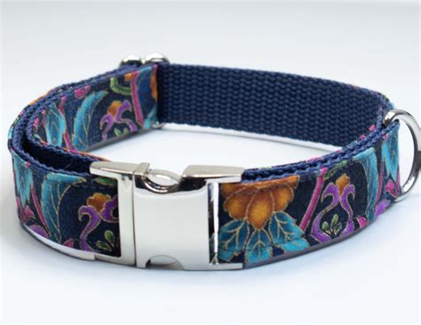 Handmade Adjustable Dog Collar/Colourful Dog Collar/Unusual Dog Collar ...