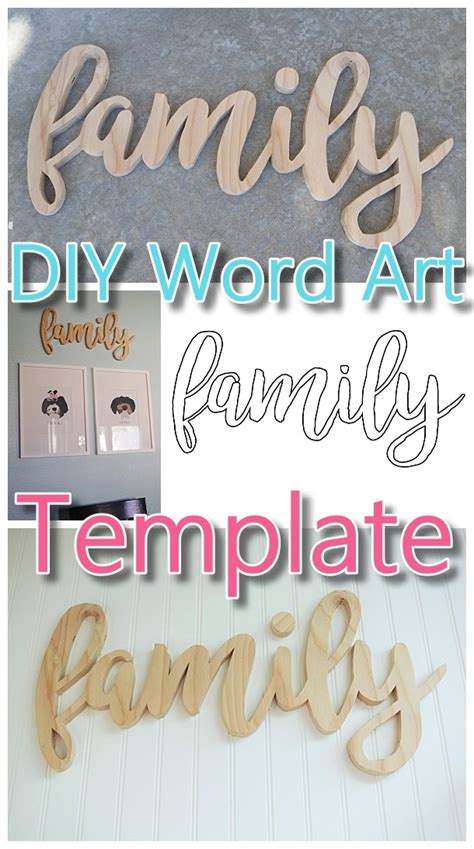 Do it Yourself Word Art {Easy Scroll Saw Woodworking DIY Project and FREE Template} – Dreaming ...