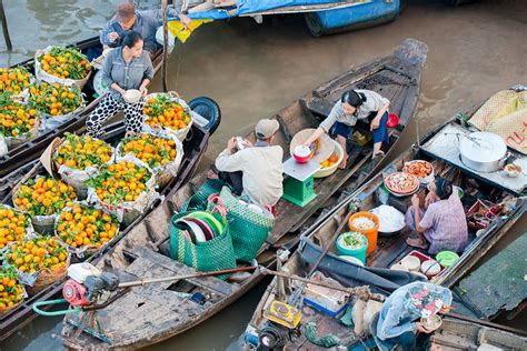 Cai Rang floating market - a feature in Mekong Delta