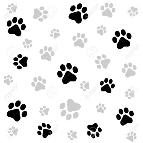 🔥 Download Seamless Cat Paw Background Vector Image Of Background Textures by @irodriguez | Paw ...