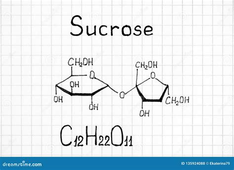 Chemical Formula of Sucrose Stock Photo - Image of sucrose, lifestyle ...