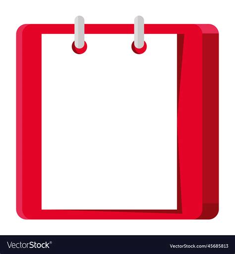 Calendar reminder template Royalty Free Vector Image