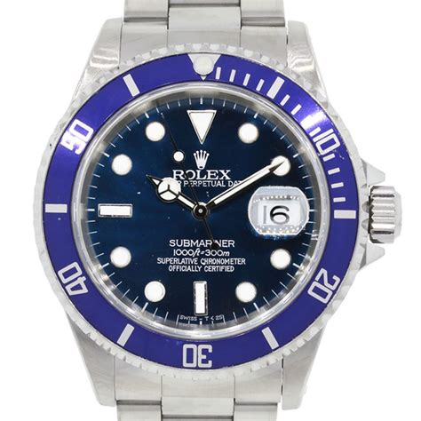 Rolex 16610 Submariner Blue Bezel Blue Dial Watch