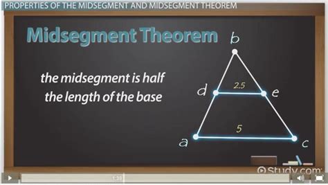 Midsegment: Theorem & Formula - Video & Lesson Transcript | Study.com