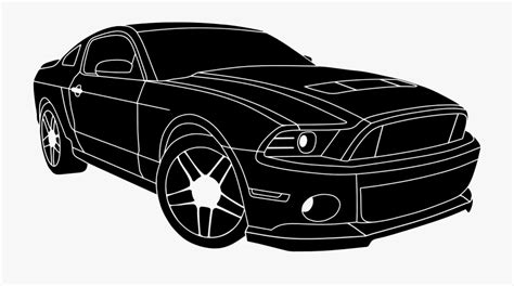 Mustang Silhouette Vector at Vectorified.com | Collection of Mustang ...