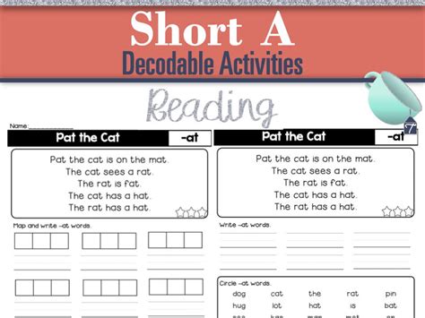 Short A Decodable Activities | Teaching Resources