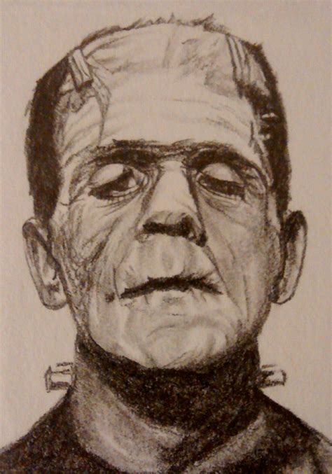 Frankensteins monster Frankenstein's Monster, Drawing Artwork, Pretty Art, Pencil Drawings ...