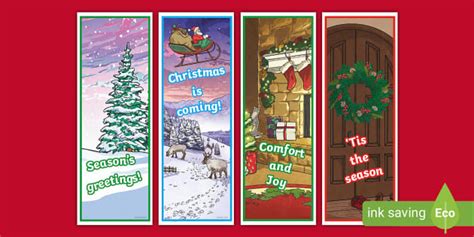 Short Christmas Quote Bookmarks (teacher made) - Twinkl