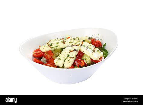 Healthy cheese salad Stock Photo - Alamy