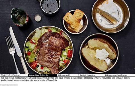 Henry Hargreaves recreates last meals chosen by death row prisoners in ...