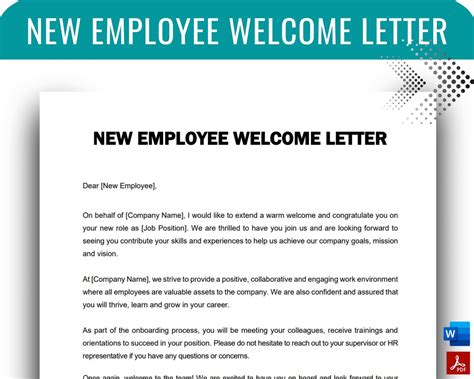 New Employee Welcome Letter New Hire Welcome Kit Onboarding - Etsy