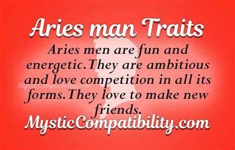 Aries Man Personality Traits - Mystic Compatibility