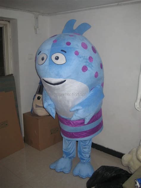 mascot Pout Pout Fish mascot Costume custom fancy costume anime cosplay ...