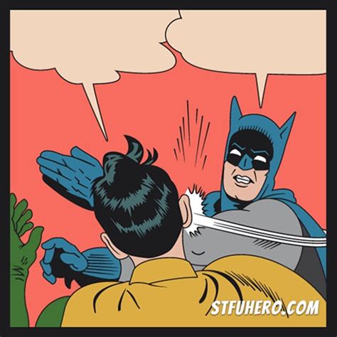 Create comics meme "Batman, Batman slap meme, to batmeat Robin" - Comics - Meme-arsenal.com