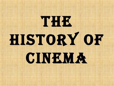 Moving Pictures: A History Of Cinema In Four Acts - FilmDayton