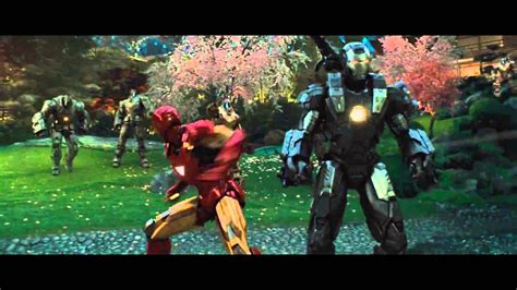 Iron Man and War Machine vs. Hammer Drones - Iron Man 2 - YouTube