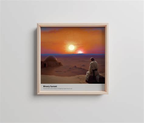 Binary Sunset Tatooine Luke Skywalker Star Wars Medieval - Etsy