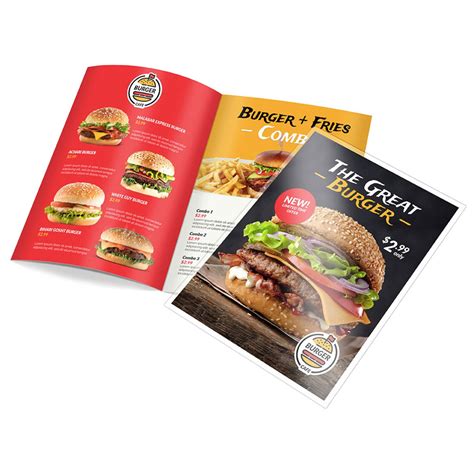 Dine-in Menu & Custom Folded Menu Printing | 48HourPrint