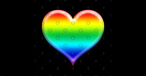 Rainbow Heart Emoji | Pop Art - Gay - Sticker | TeePublic