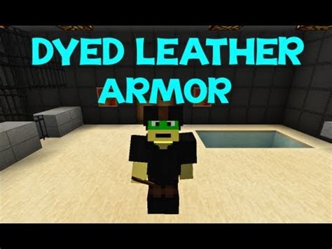 Minecraft Tutorial: How To Dye Leather Armor - YouTube