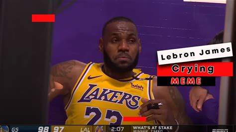 Lebron James Crying Meme Created - YouTube