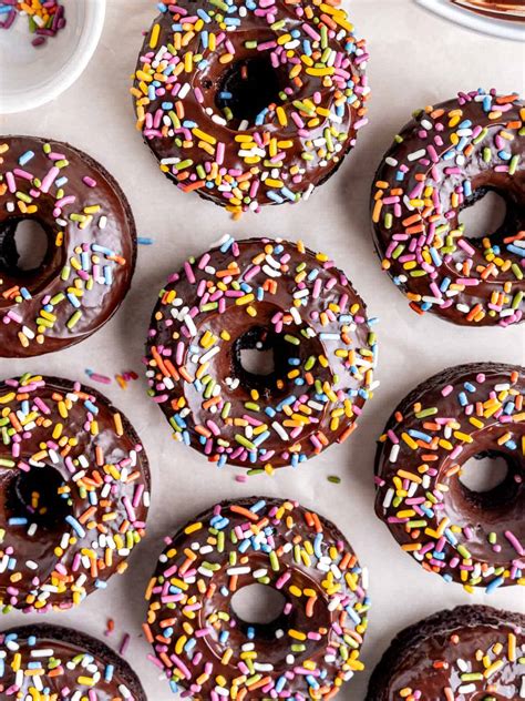 Chocolate Donuts with Sprinkles – Broken Oven Baking