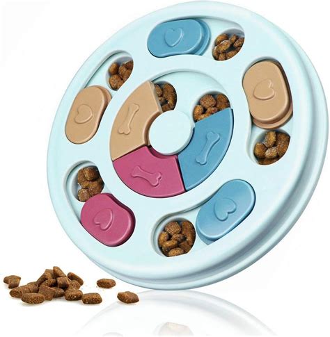 Dog Puzzle Toys Puppy, Puzzle Game Toy, Treat Dispenser for Dogs Training Funny Feeding, ABS ...