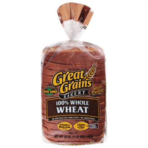 Great Grains 100% Whole Wheat Bread, 24 oz - Kroger