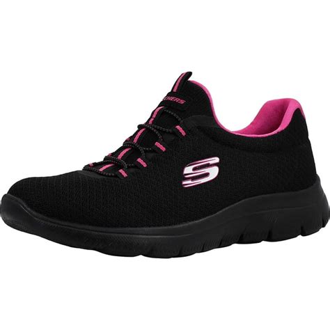 Skechers Women's Summits Black/Fuchsia Sneaker 11 M US - Walmart.com