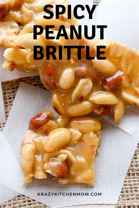 Spicy Peanut Brittle - Easy Recipe - Krazy Kitchen Mom