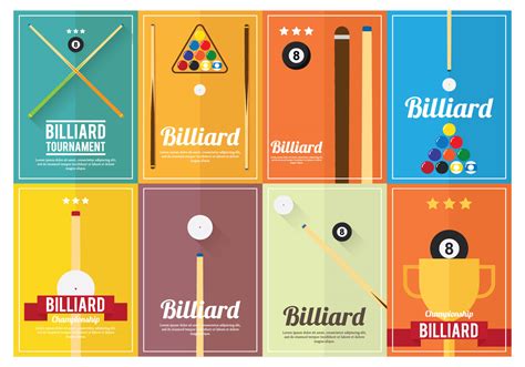 Billiard Poster Vectors - Download Free Vector Art, Stock Graphics & Images