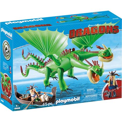 Playmobil DreamWorks Dragons Ruffnut and Tuffnut with Barf and Belch ...