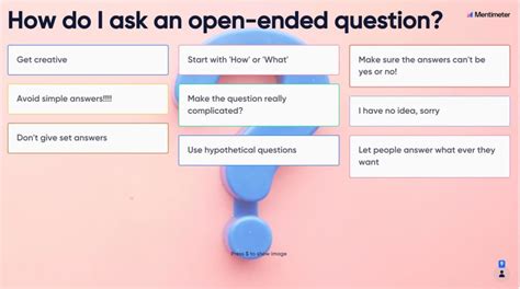 How to Ask Open-Ended Questions: 20 Examples - Mentimeter