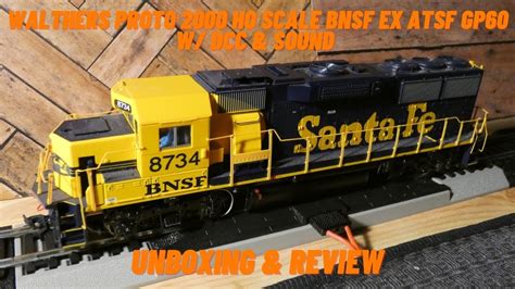 Walthers Proto 2000 HO Scale BNSF Ex ATSF GP60 W/ DCC & Sound Unboxing & Review - YouTube